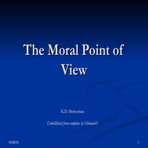 The Moral Perspective