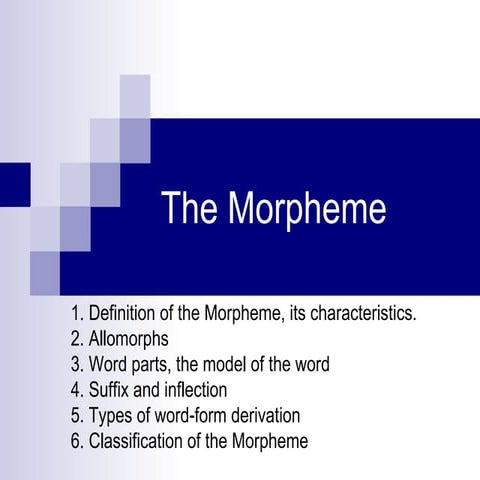The morpheme