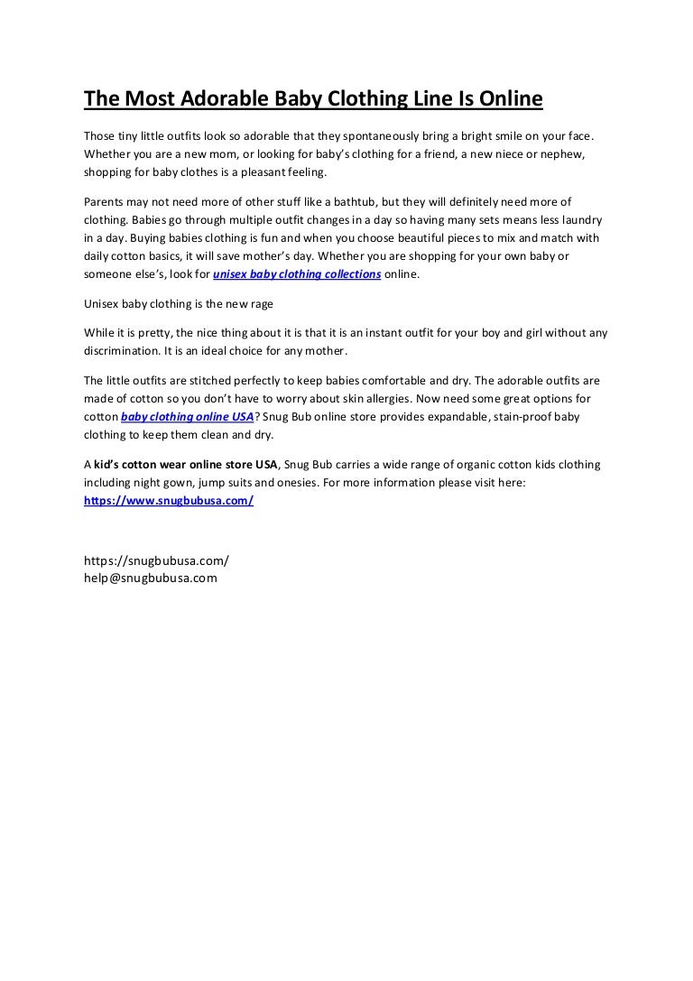 adorable baby clothes online