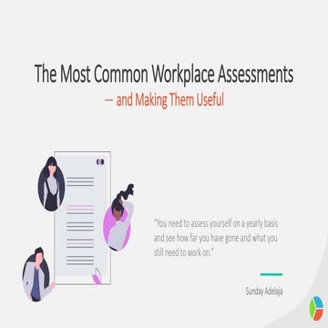 The Most Common Workplace Assessments — and Making Them Useful | PPTX