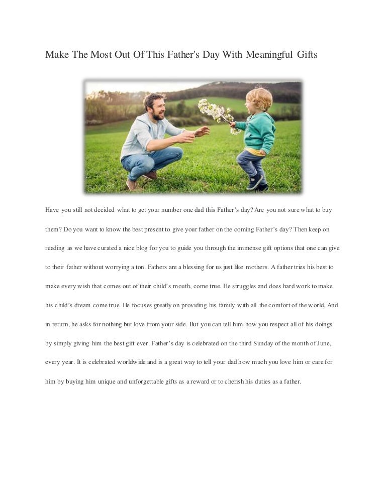 father's day gifts for hard working dads
