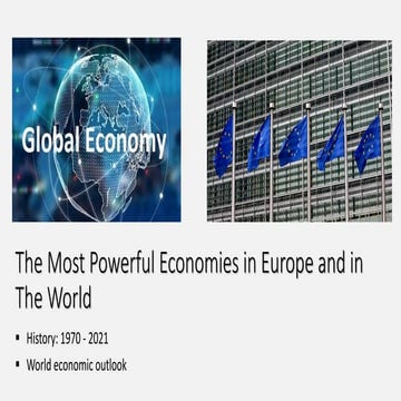 The most powerful economies in Europe and in the World