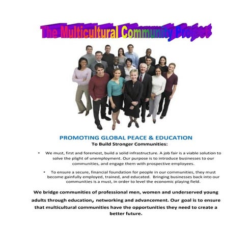 The multicultural community project | PDF