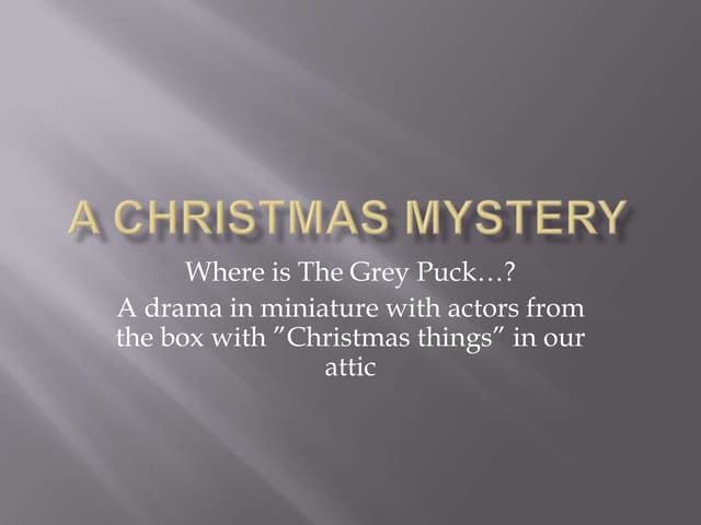 The mystery with the puck who disappeared