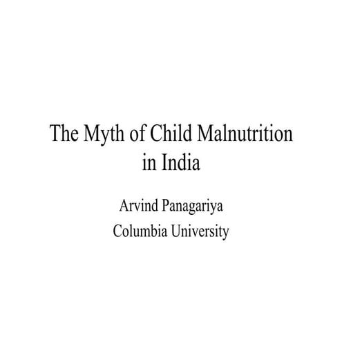 Impact of malnutrition in india | ODP