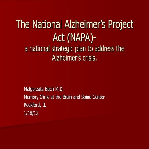 Alzheimers Innovation 2013 | PDF