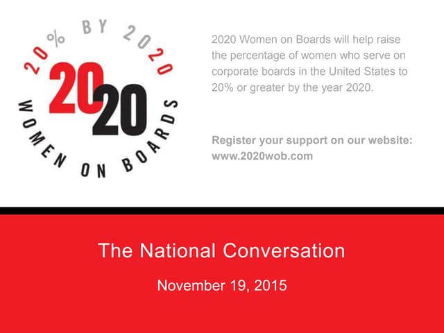 The national conversation2015