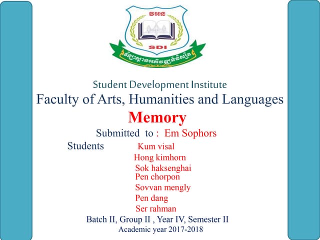The nature of memory and encoding