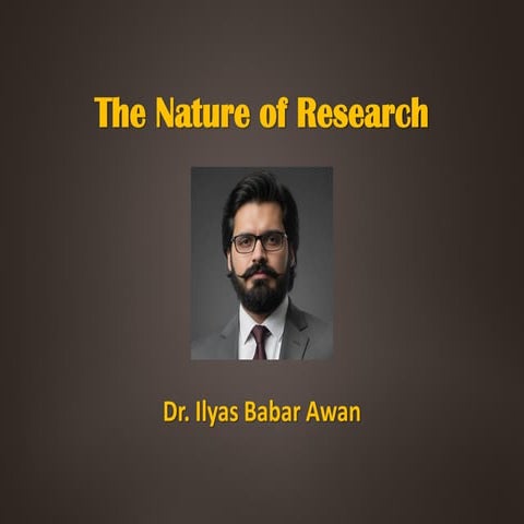 These slides define research, explain its importance, and outline the process of formulating measurable research questions.