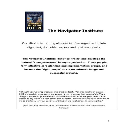 The Navigator Training
