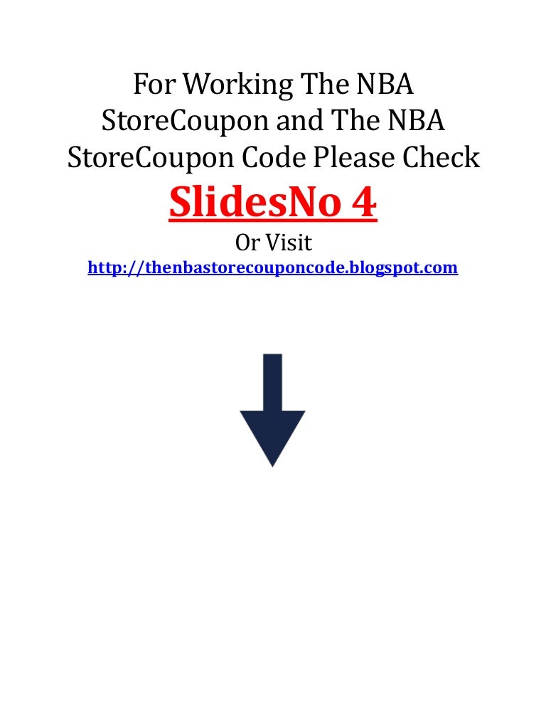 The nba store coupon code