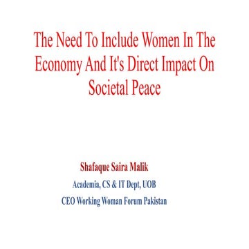 The Need To Include Women In The Economy.ppsx