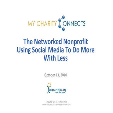 The Networked NonProfit - Using Social Media to Accomplish More With Less