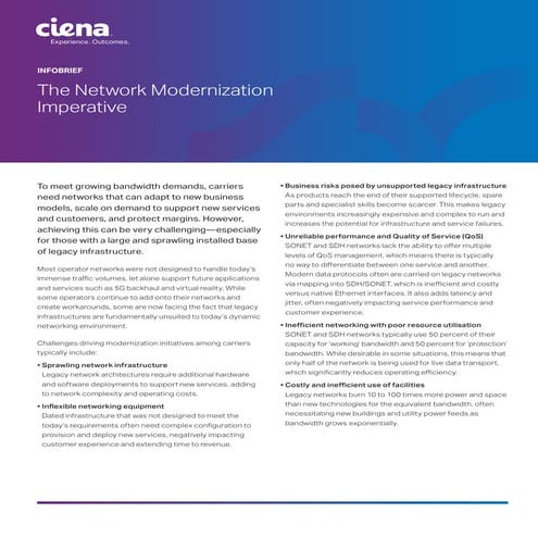 The Network Modernization Imperative 