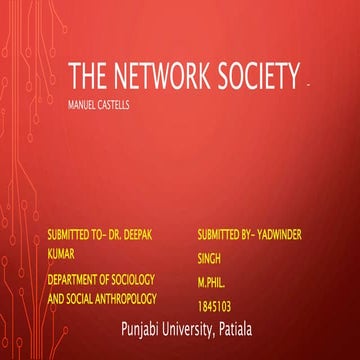 The Network Society : Manuel Castells