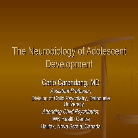 The Neurobiology of Adolescent Development