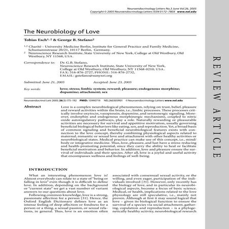The neurobiology of love reviews