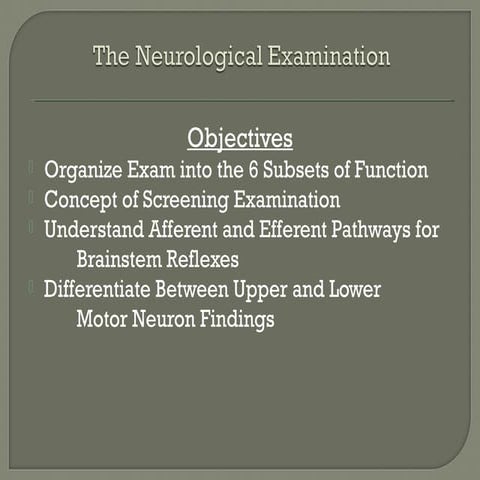 The neuro exam.2010