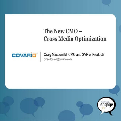 The New CMO - Mark Krebs, Covario