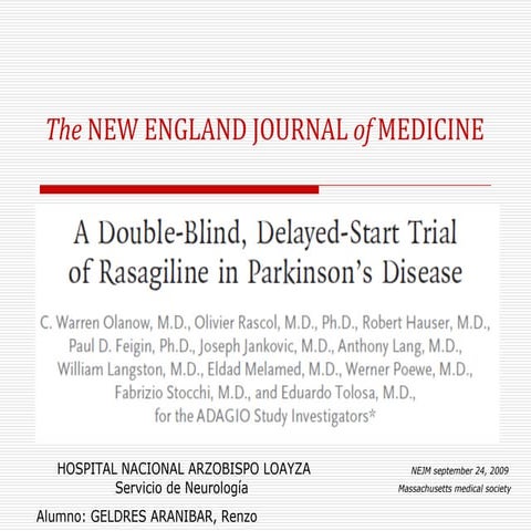 Rasagilina - Parkinson