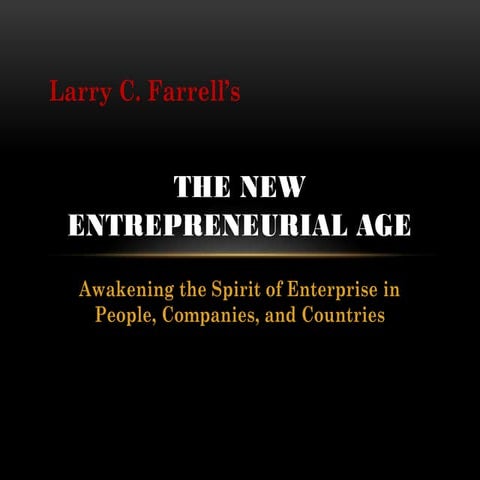 The new entrepreneurial age