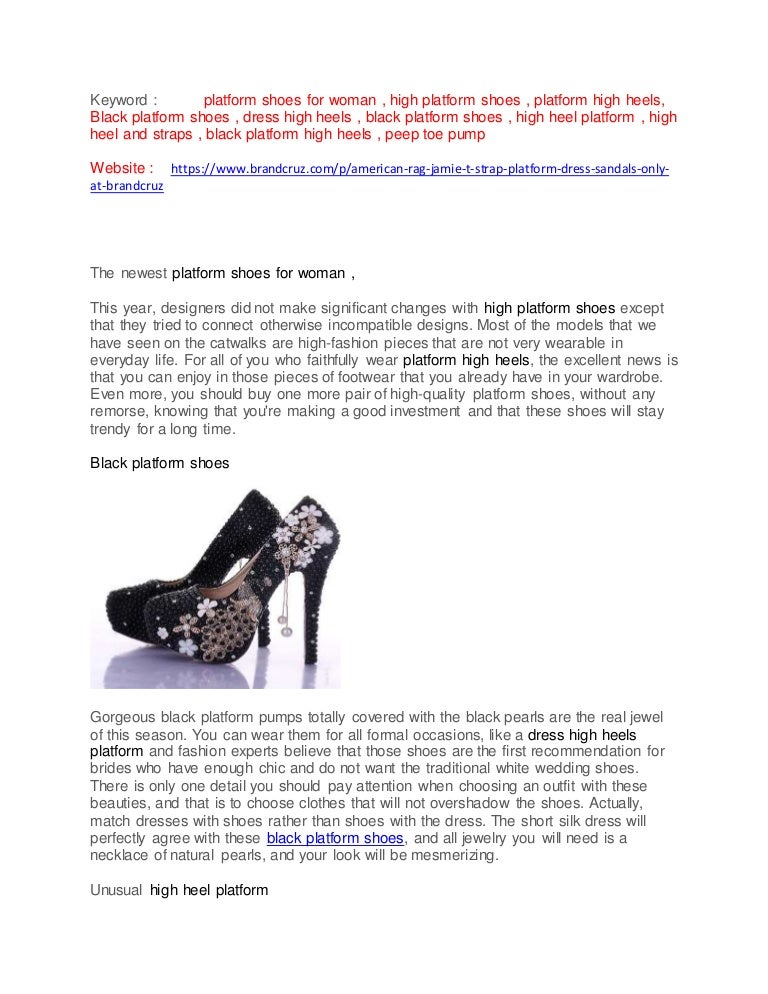 platform shoes website