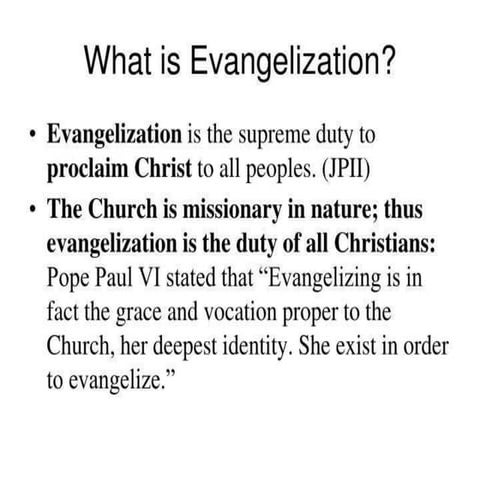 The new evangelization