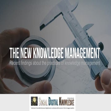  The new knowledge management