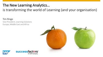 The new learning analytics   - Vortrag auf der Zukunft Personal 2015