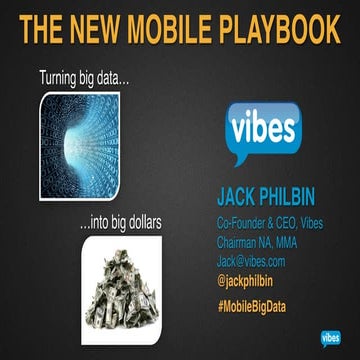 The new mobile playbook: Turning big data into big dollars - Adobe Digital Su...