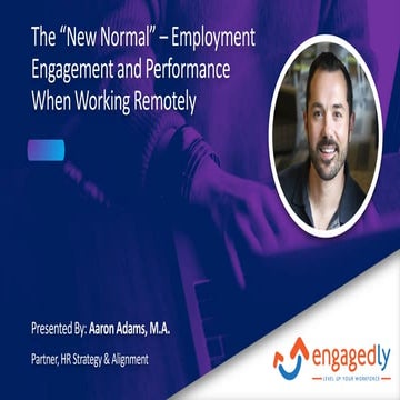 The New Normal - Employee Engagement and Performance Management When Working ...