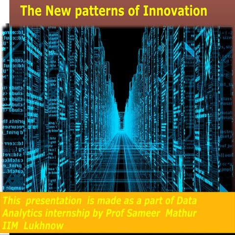 The new patterns of innovation