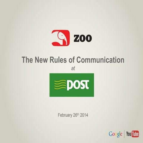 'New Rules of Communication' Patrick Collister
