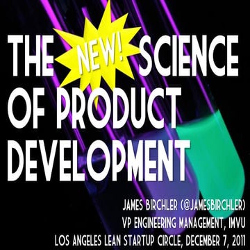 The New Science of Product Development