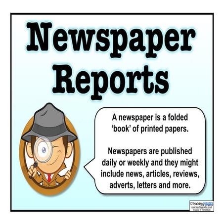 The Newspaper Reports Pack