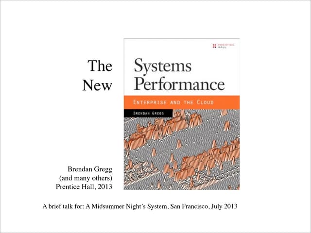 The New Systems Performance