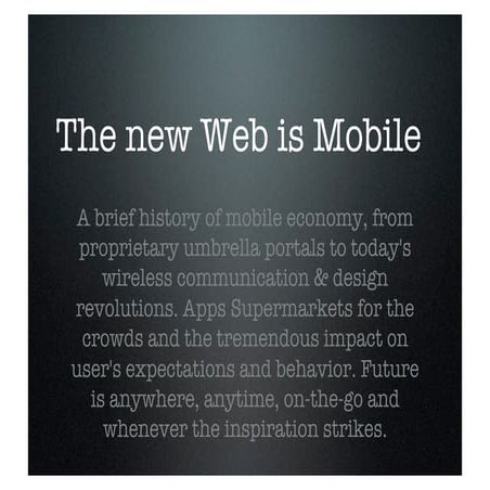 The new web is mobile