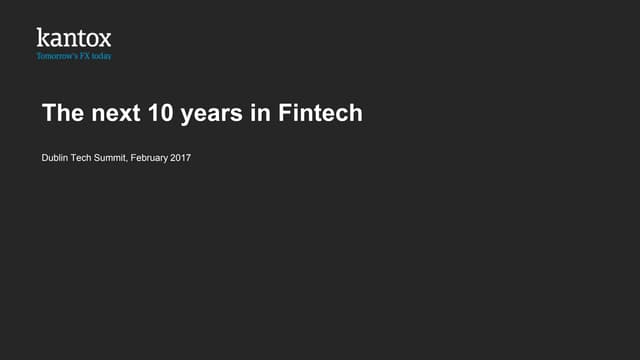 The next 10 years in Fintech