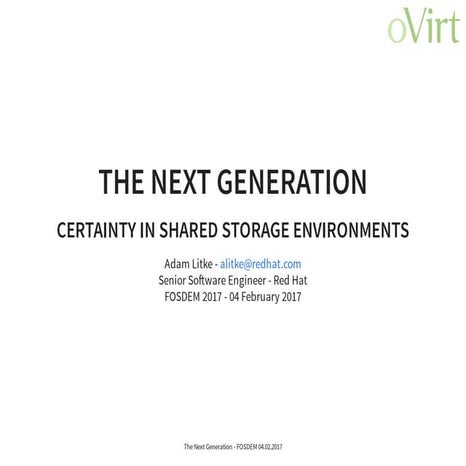 Storage best practices | ODP