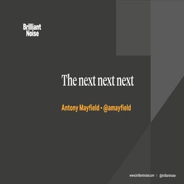 The next next next: working with the future 