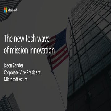 The next tech wave of mission innovation
