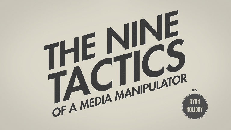 9 Tactics of a Media Manipulator: How to Control and Influence Blogs