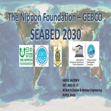 The Nippon foundation -GEBCO seabed 2030