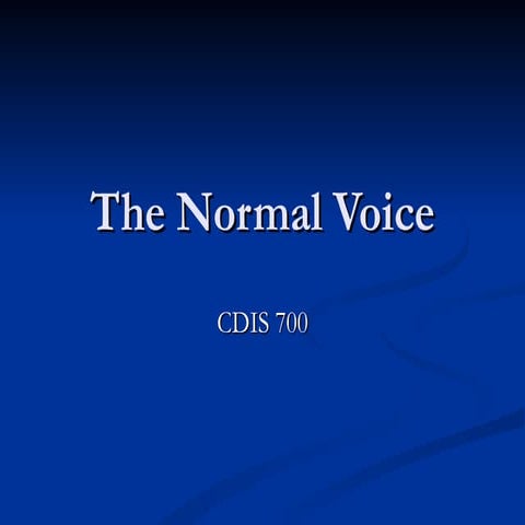 The Normal Voice   Respiration Slidecast
