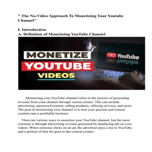 Unlocking The Secrets Of Faceless YouTube Channels | PDF