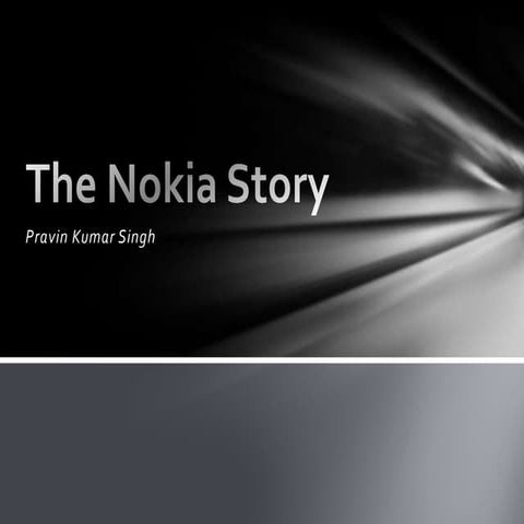 The nokia story