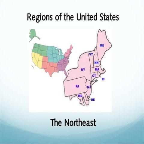 Regions of the United States: The Northeast