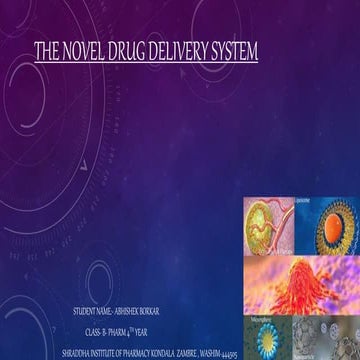 The Novel Drug Delivery System.pptx