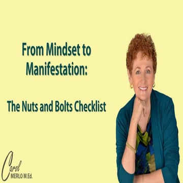 The nuts and bolts checklist