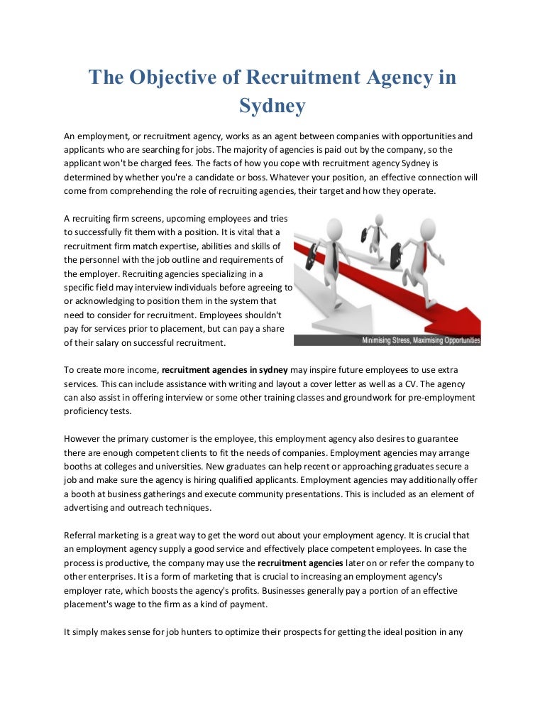 The Objective Of Recruitment Agency In Sydney
